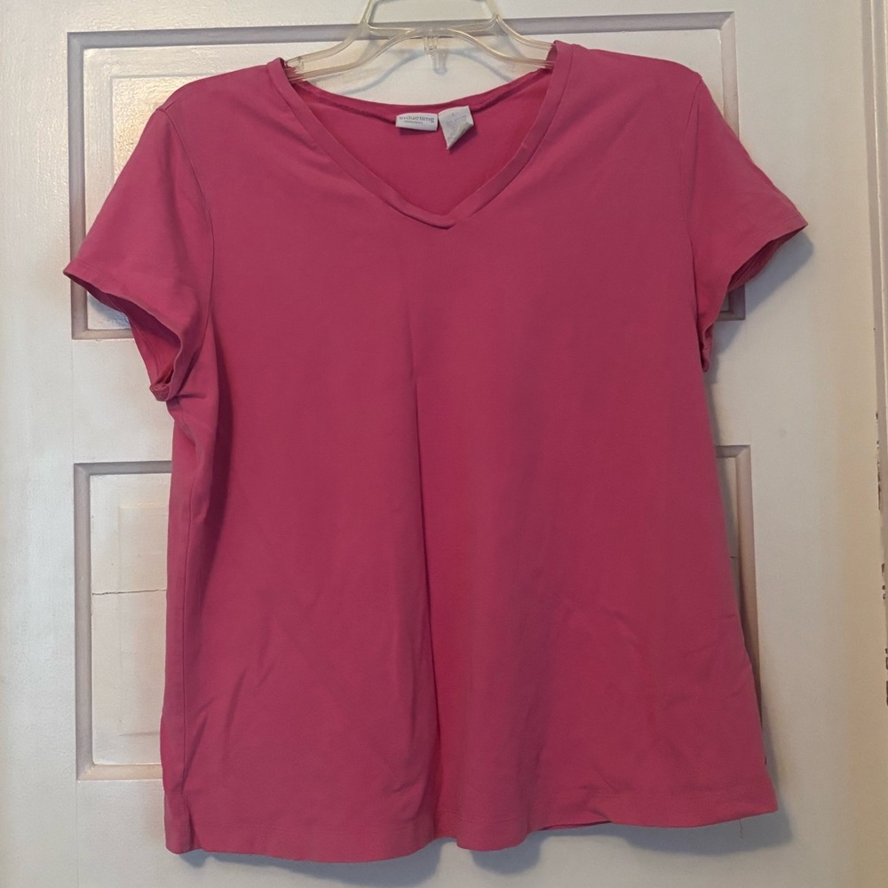 In Due Time Pink V-Neck Maternity Top